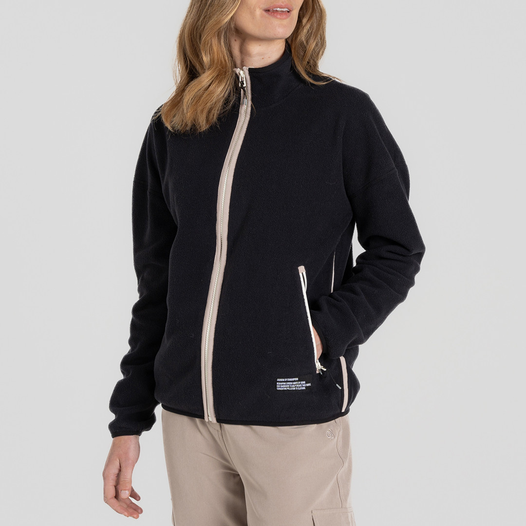 Black CO2 Renu Full Zip Fleece