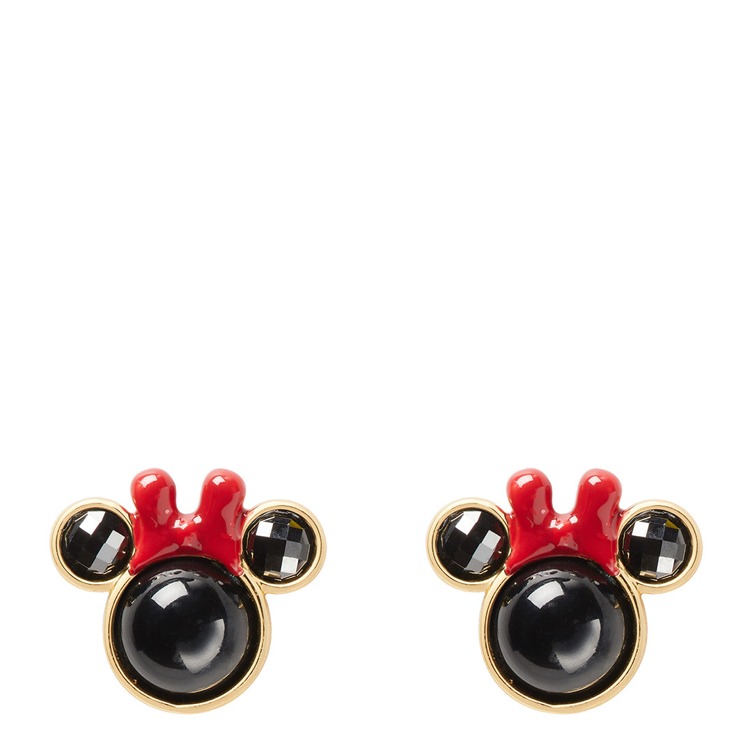 Black Minnie Mouse Studs