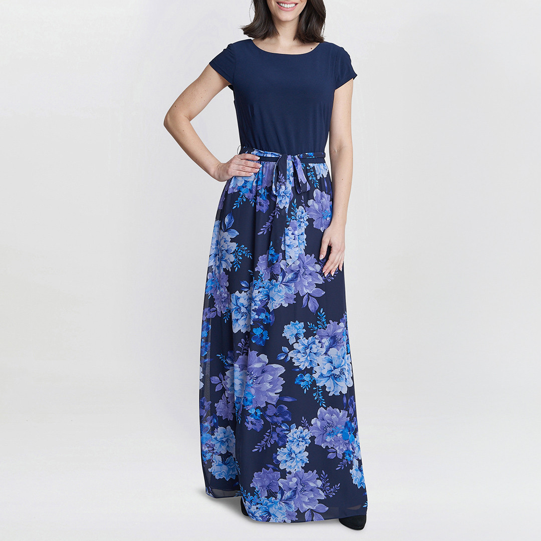 Carmen Printed Maxi With Tie Belt