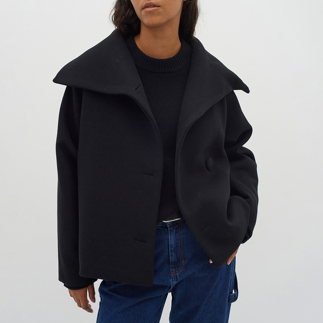 Black Perry Short Coat