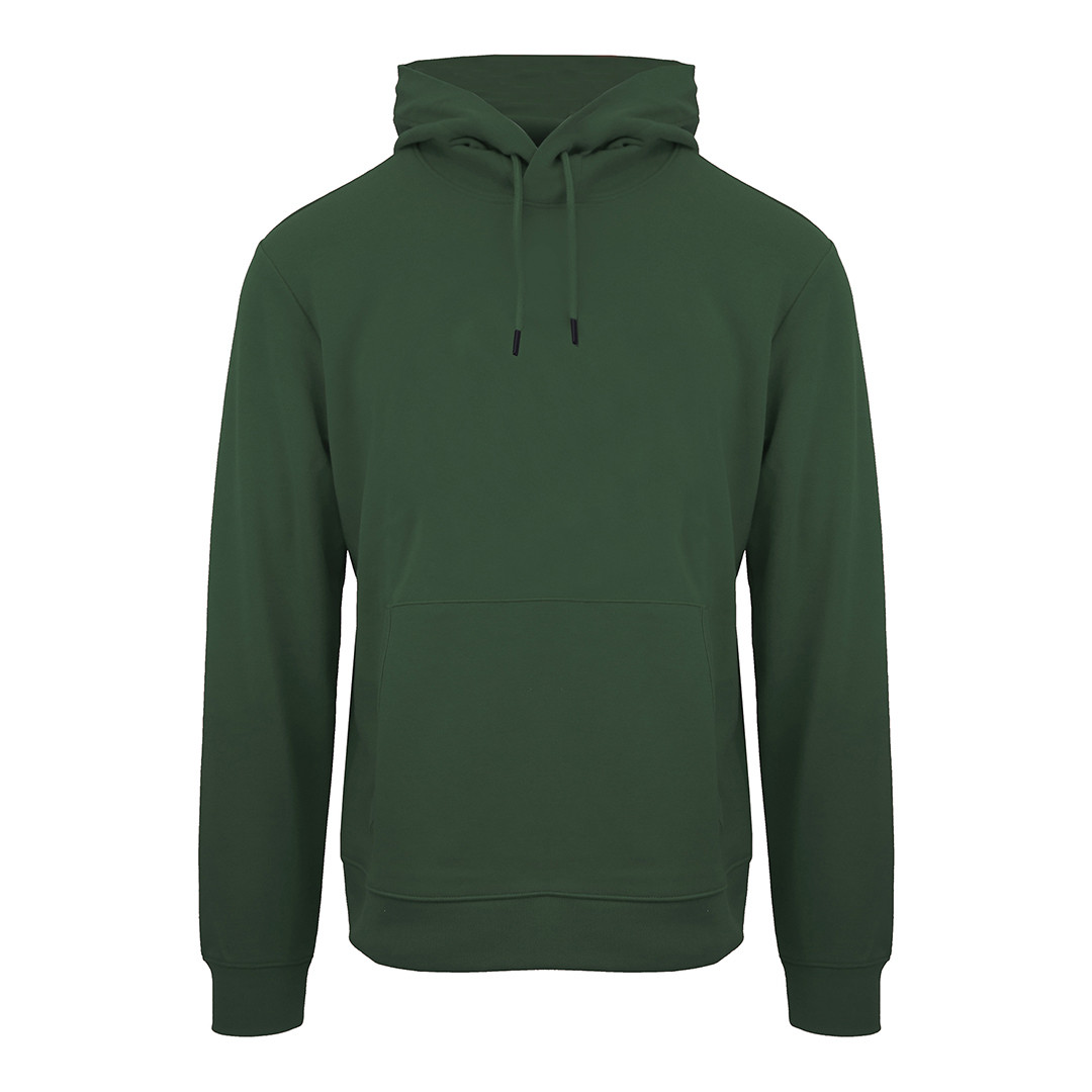 Green Printed Back Hoodie