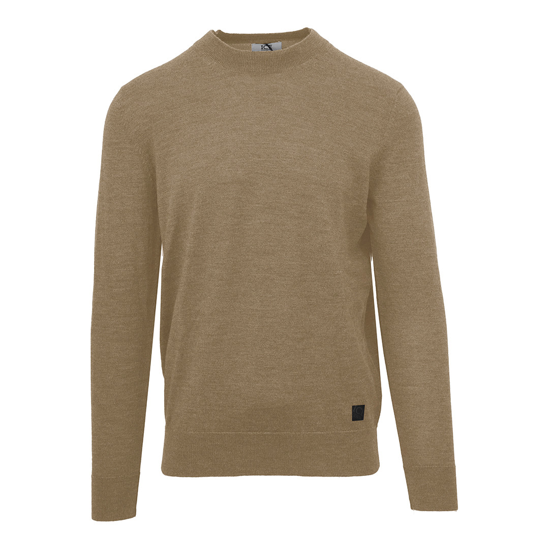 Beige Round Neck Jumper