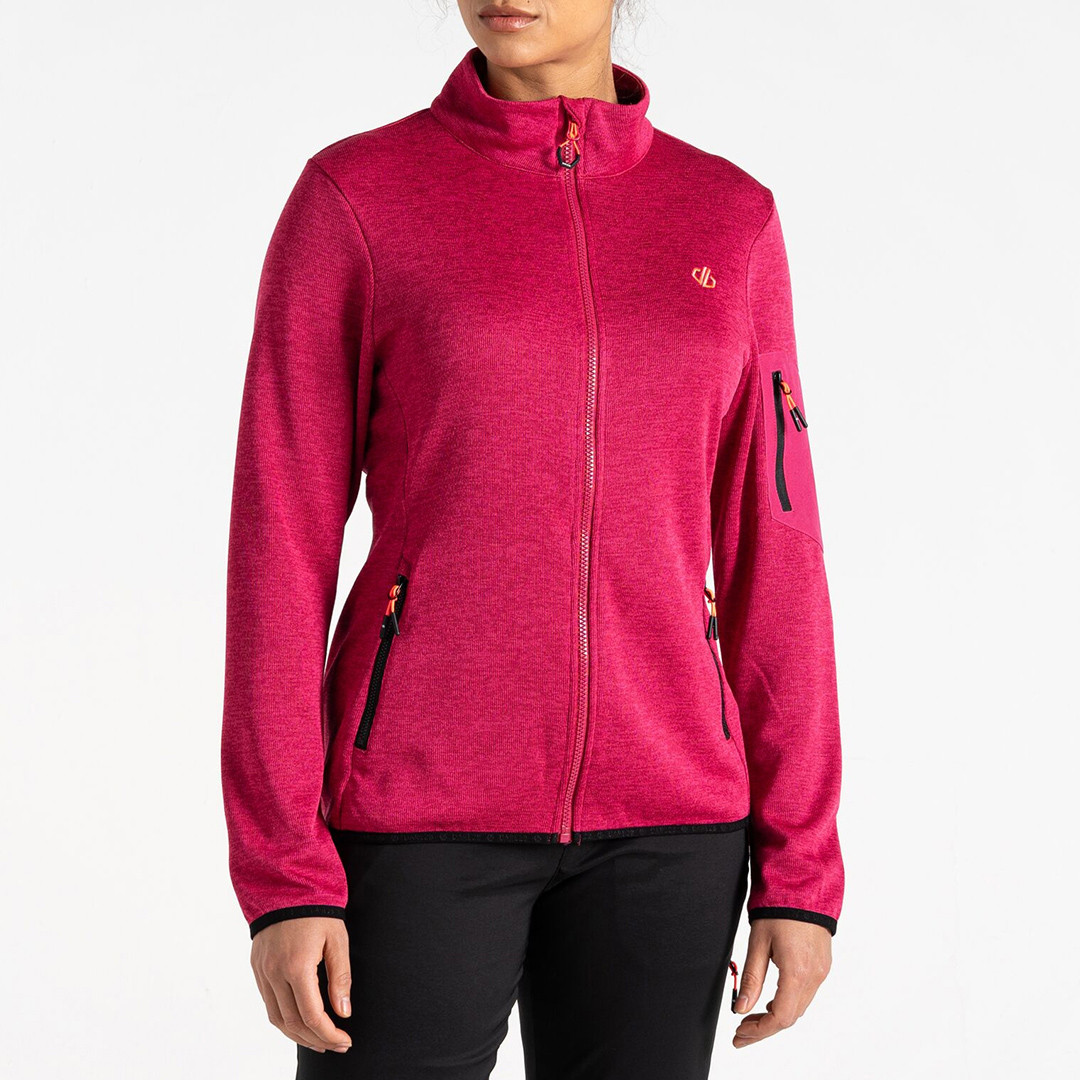 Raspberry Torrek Mountain Zip Through Fleece