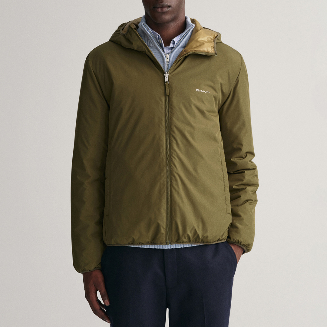 Green Reversible Hooded Jacket