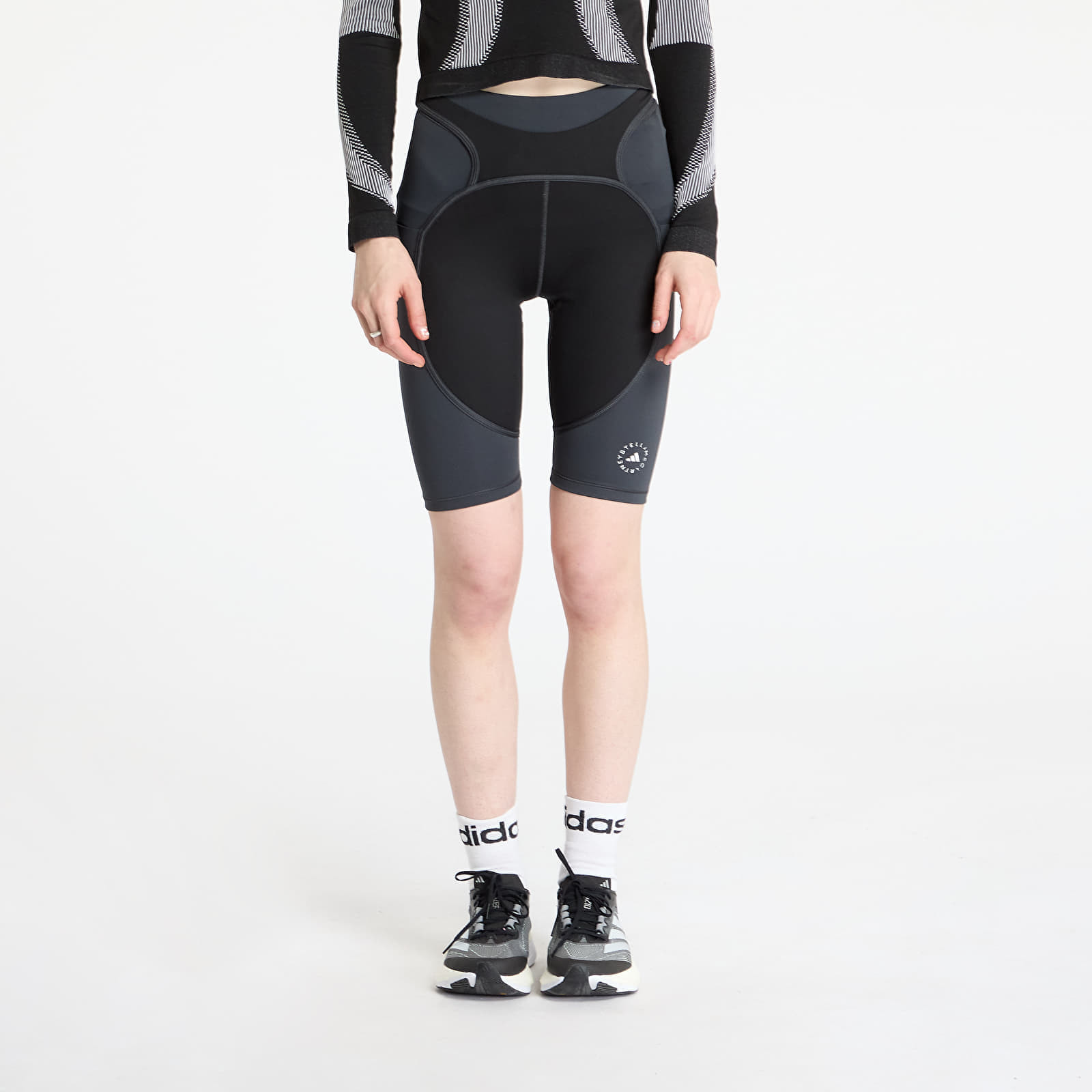 Shorts adidas by Stella Mccartney Two-Tone Bike Leggings Black/ Black/ Carbon L