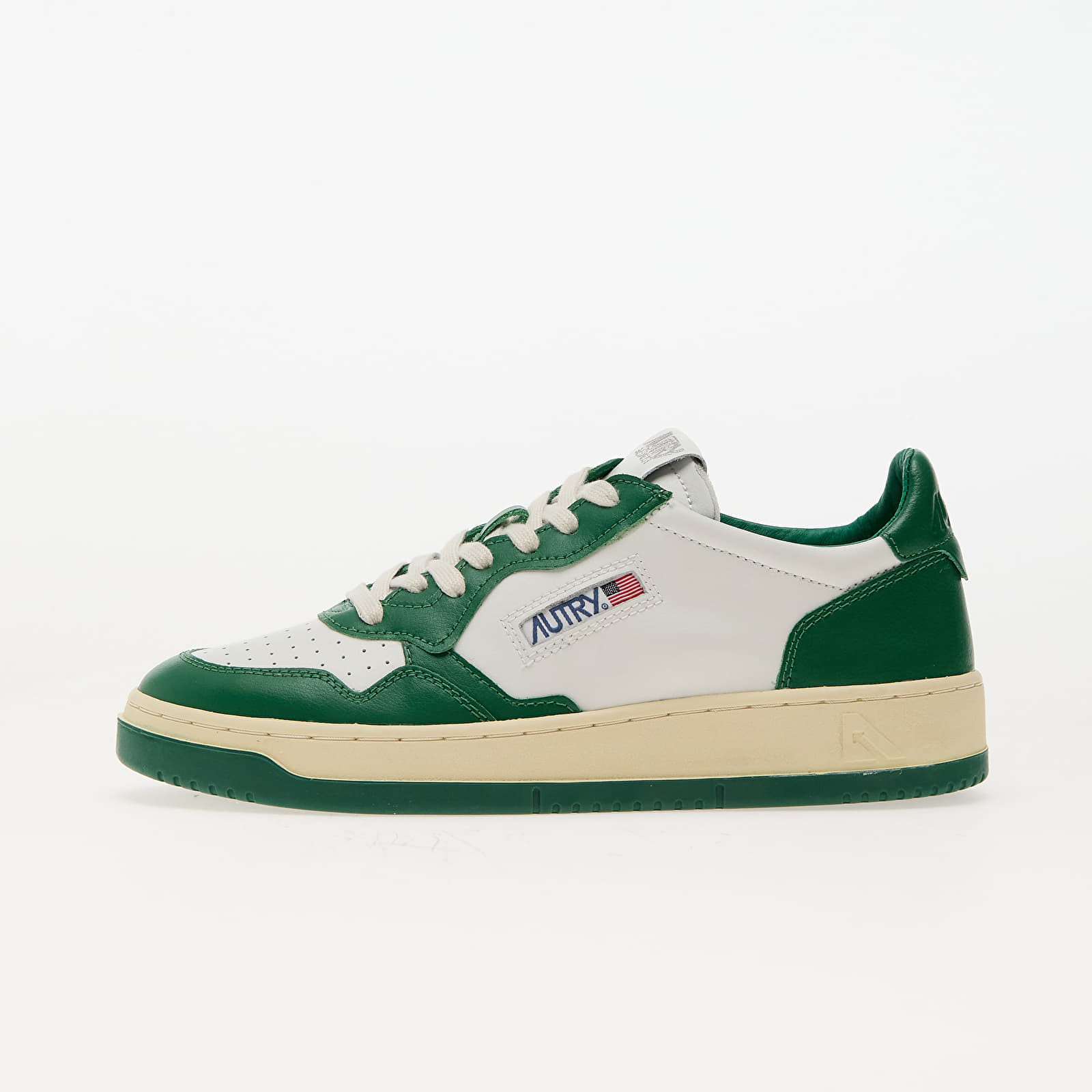 Sneakers Autry Medalist Low Man Leat/ Leat Wht/ Green UK 7