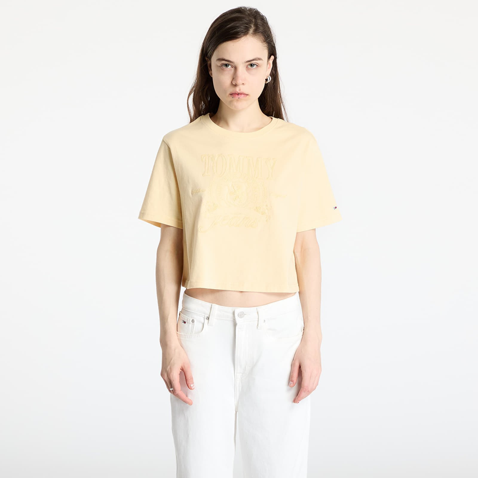 T-shirt Tommy Jeans Relaxed Tonal Crew T-Shirt Yellow XS