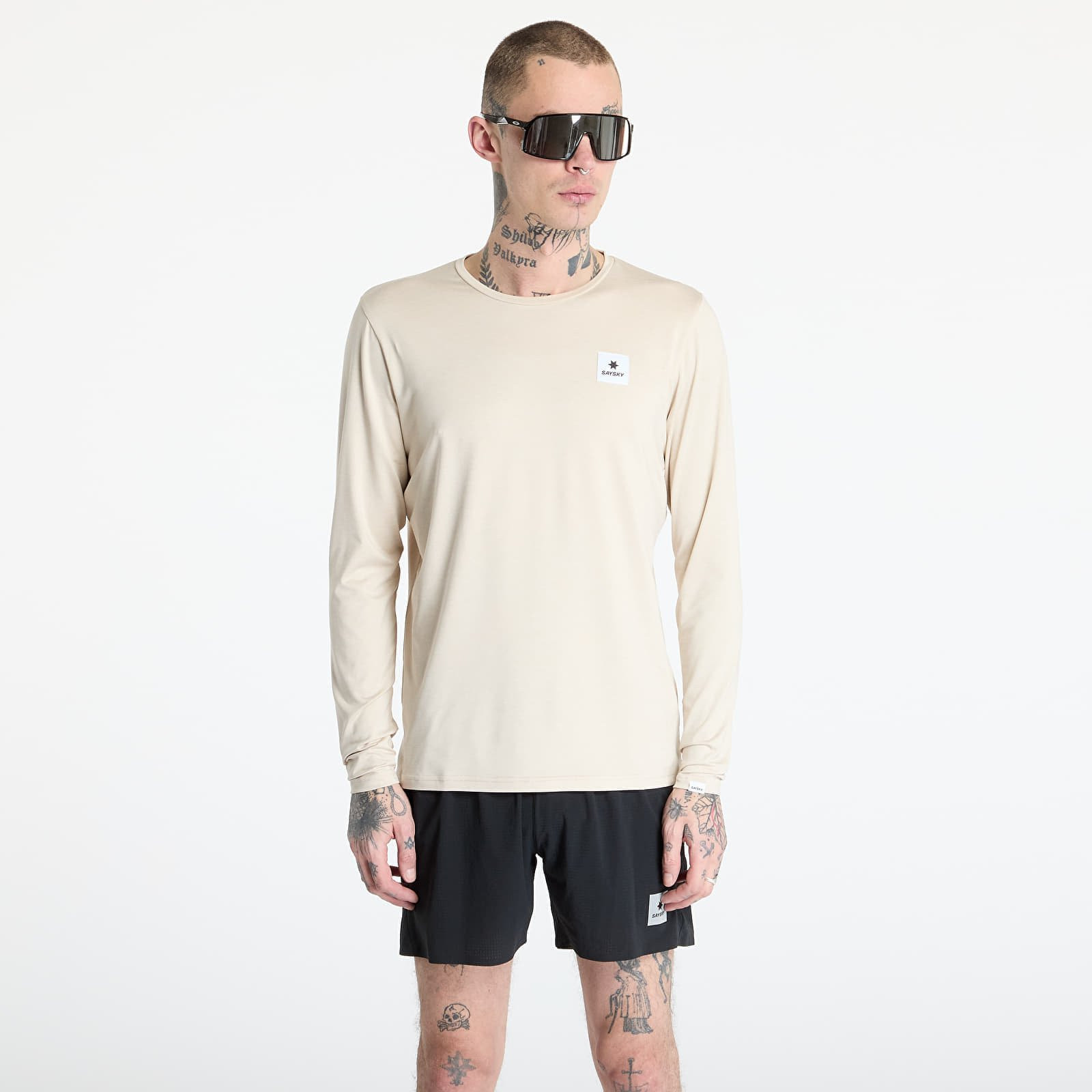 T-shirt SAYSKY Statement Pace Long Sleeve Beige Melange L