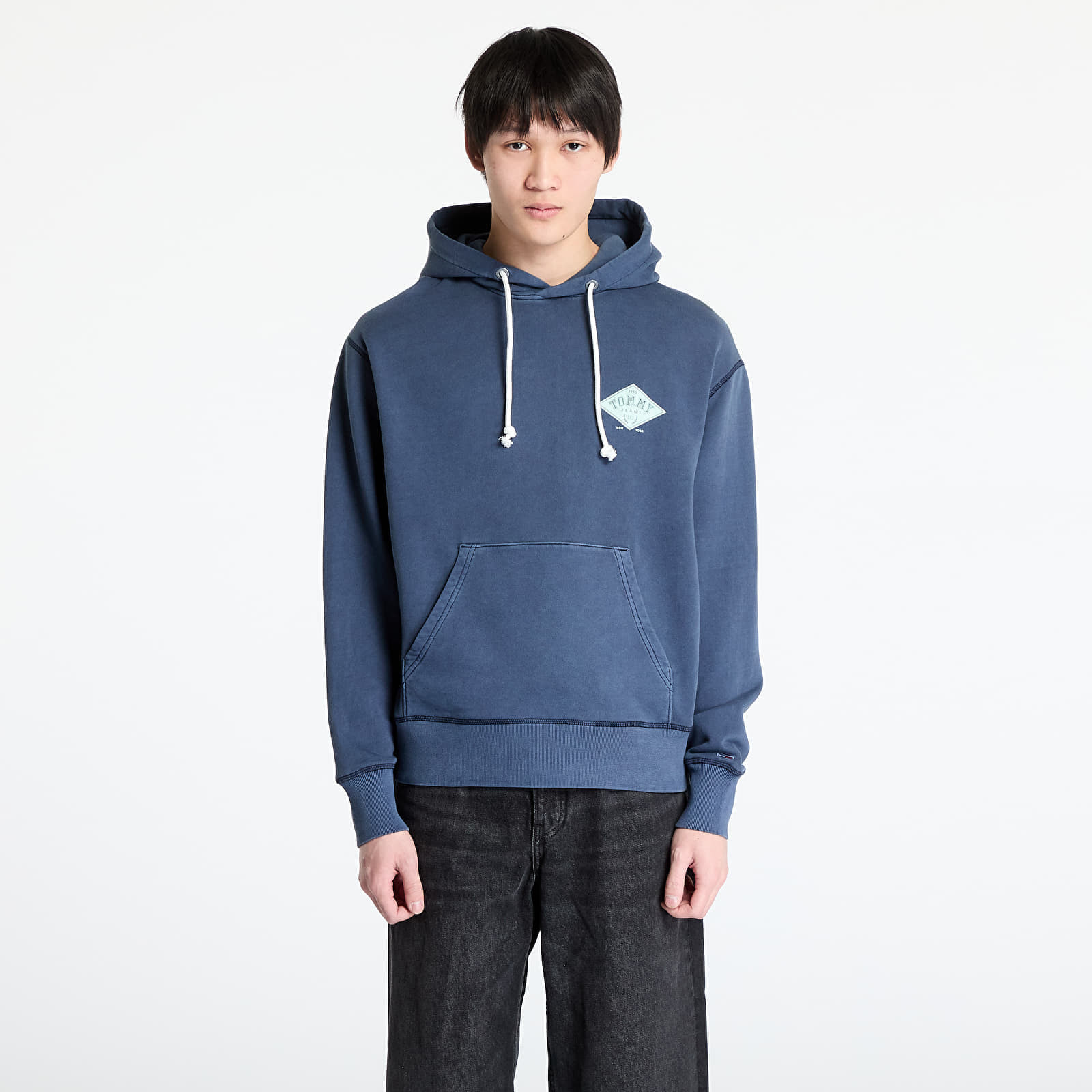 Sweatshirt Tommy Jeans Relaxed Varsity Grap Hoodie Blue S