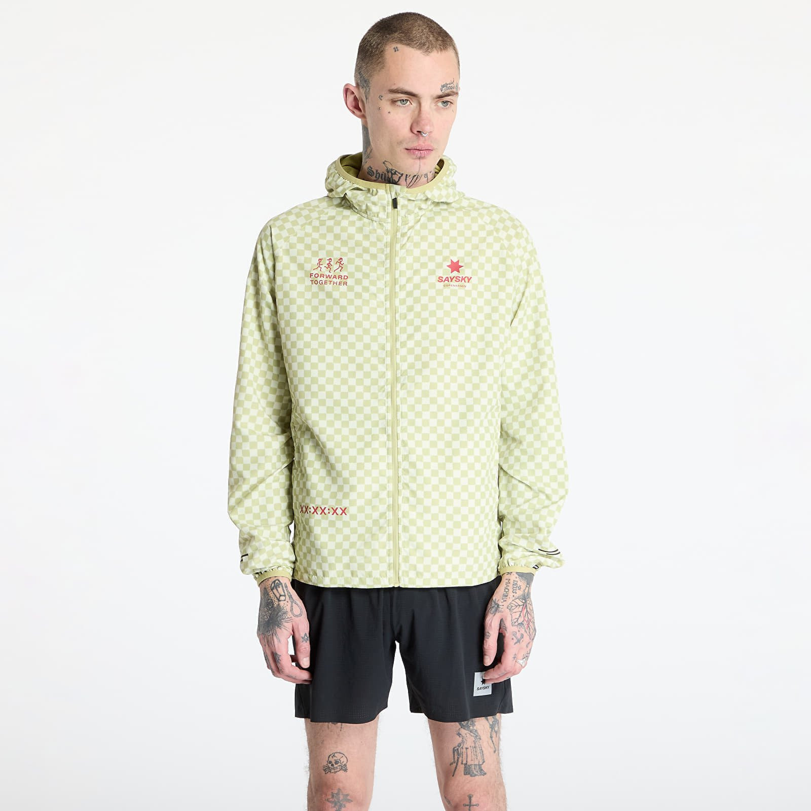 Jacket SAYSKY Checker Pace Jacket Green Aop XL