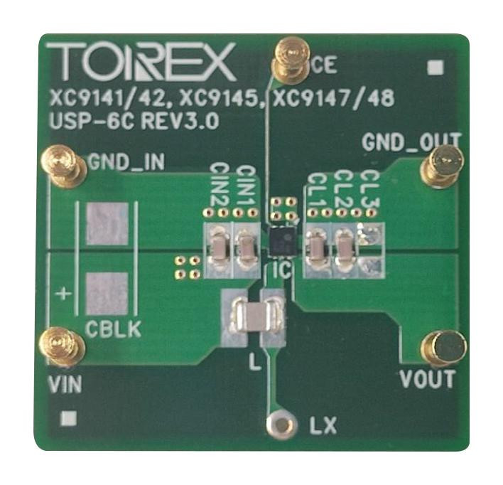 Torex Xc9145B36Ce-Evb-01 Eval Board, Synchronous Buck Converter