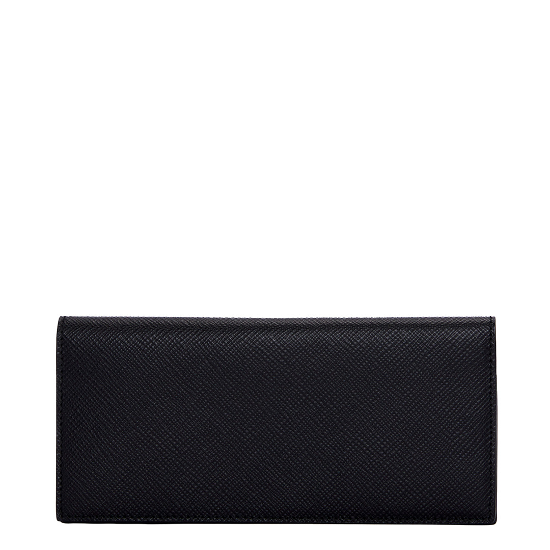 Black Panama Slim Coat Wallet