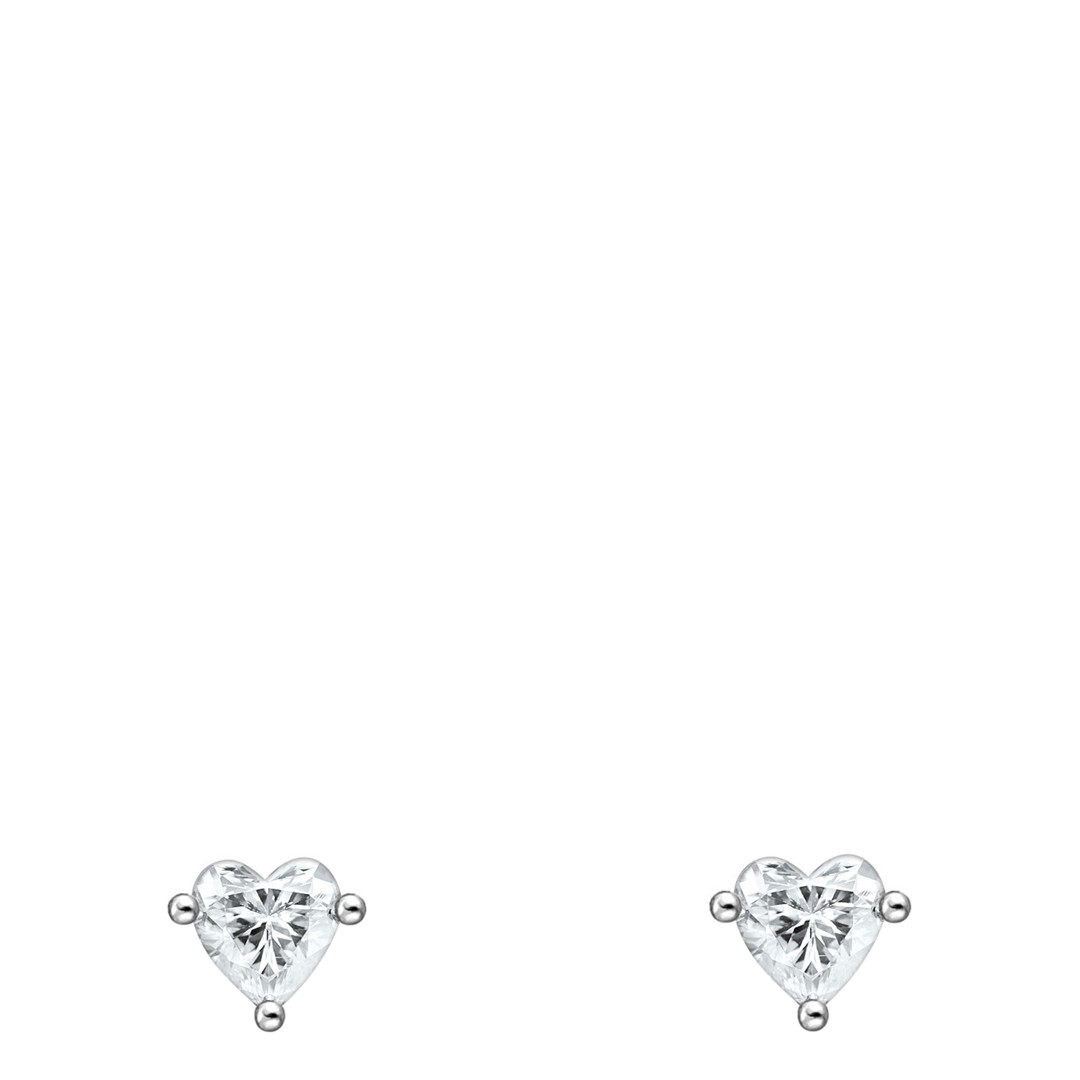 Silver Charm Club Ear Stud