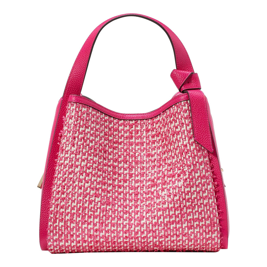 Wild Raspberry Multi Knott Medium Crossbody Tote