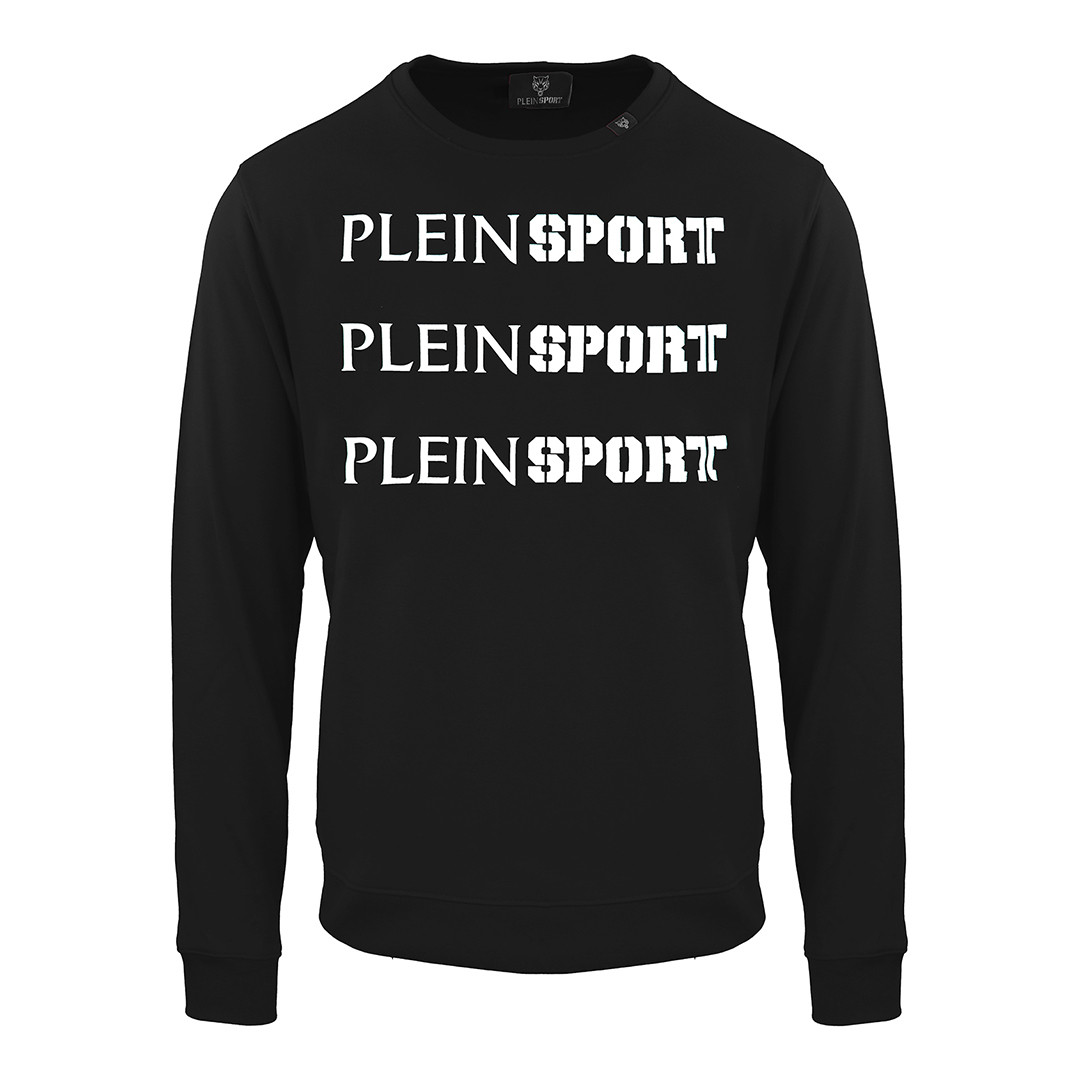 Black Crew Neck Plein Sport Sweatshirt