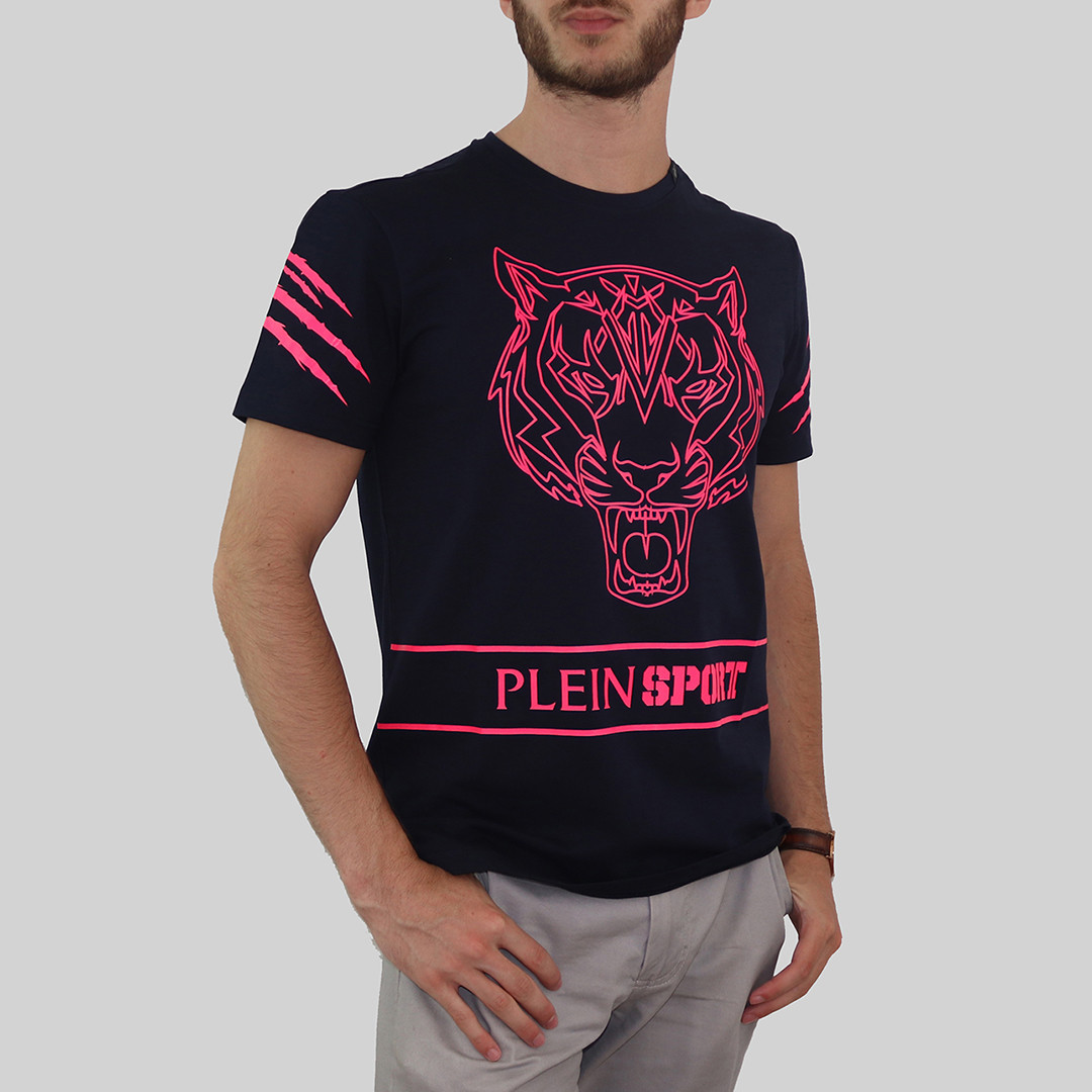 Navy Large Tiger Logo T-Shirt