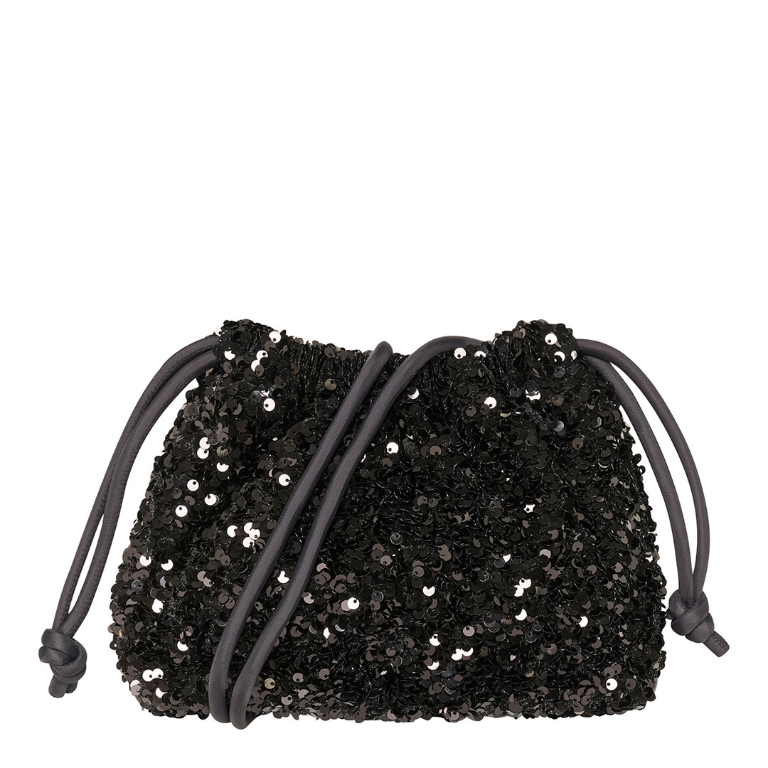 Black Saira Sequin Bag