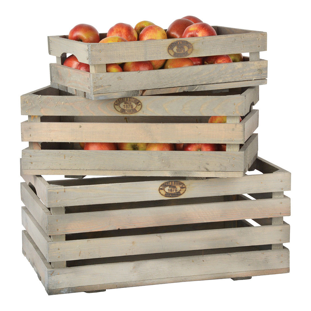 Fruit Crates Set of 3