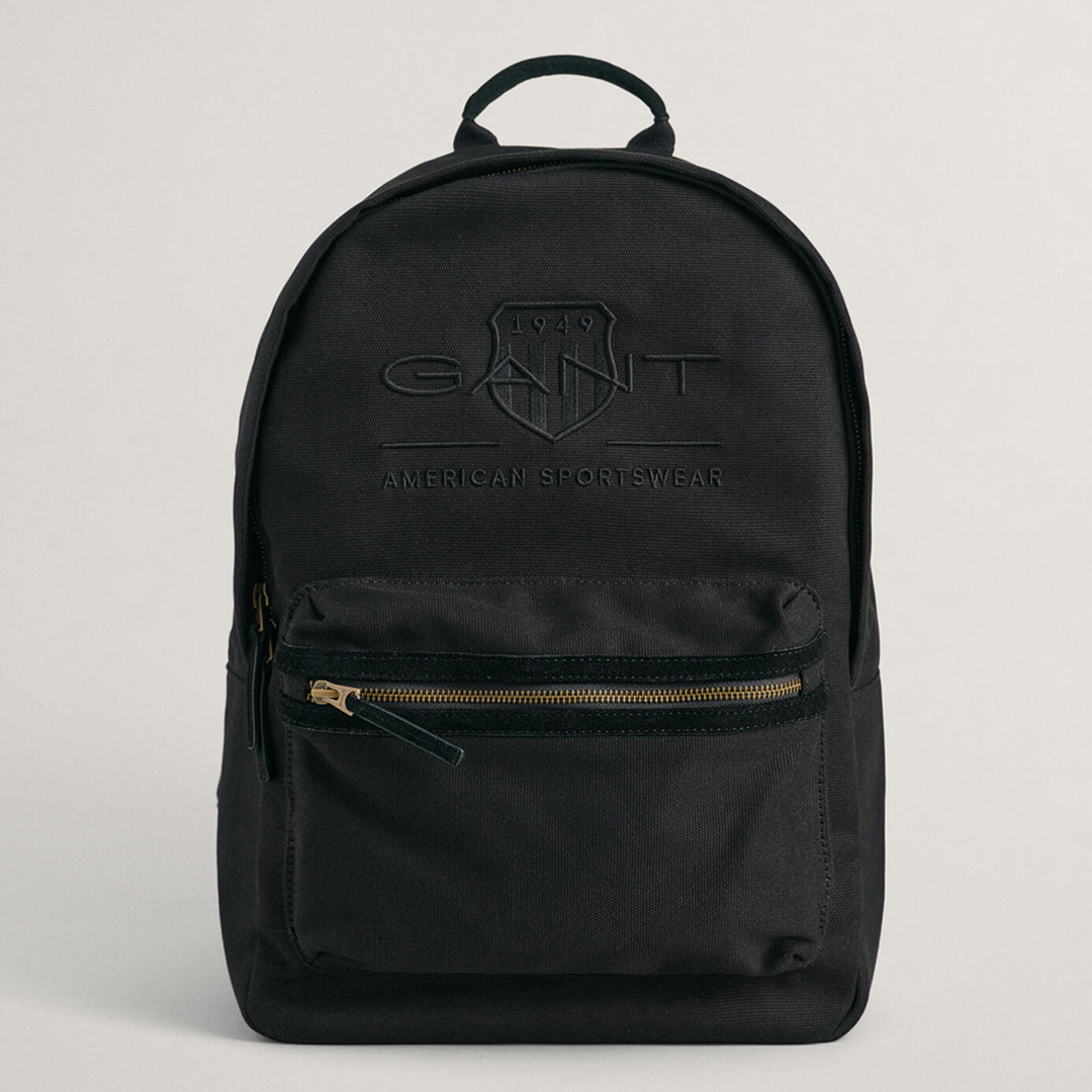 Black Tonal Archive Shield Backpack