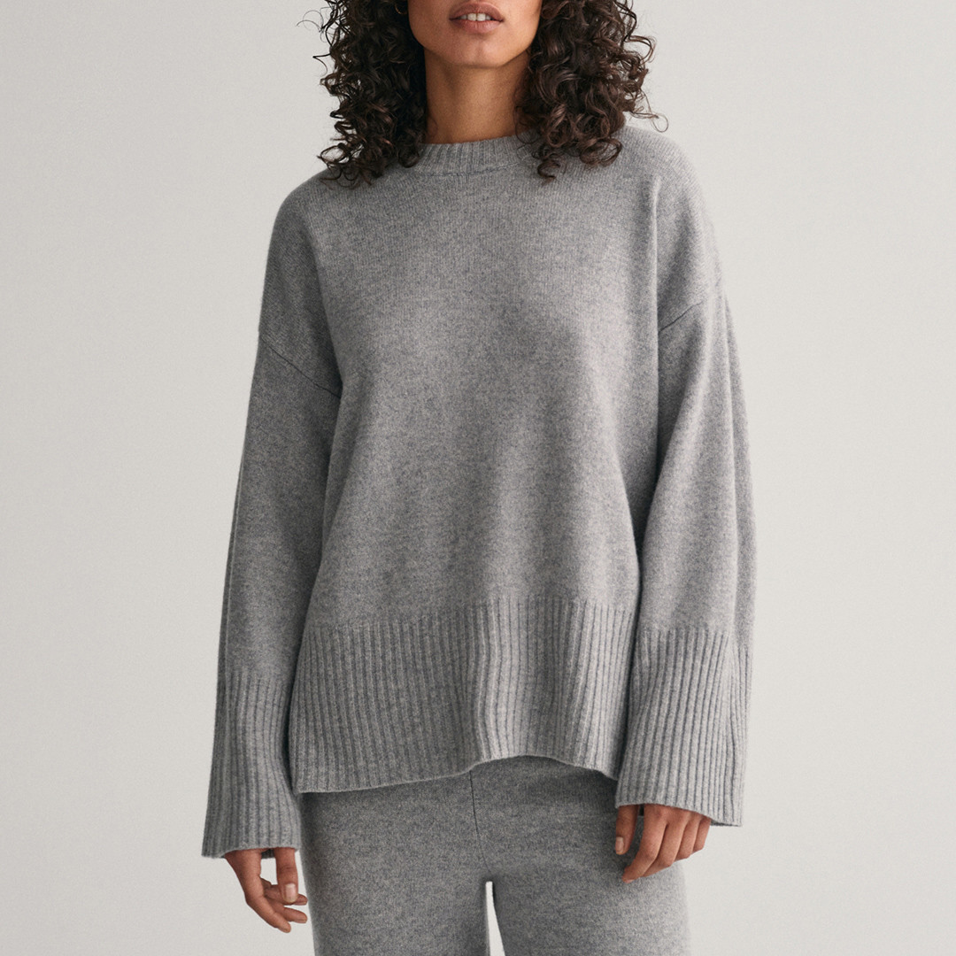 Grey Lounge Crew Neck Jumper