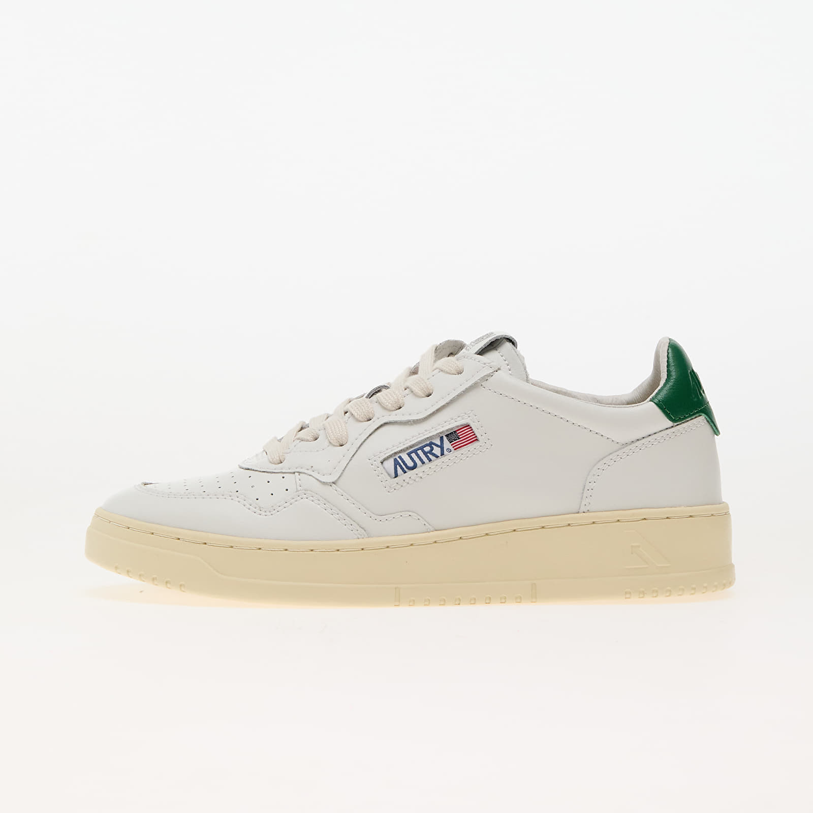 Sneakers Autry Medalist Low Wom Leat/ Leat Wht/ Green UK 3