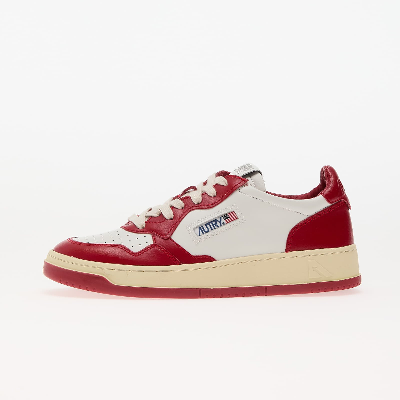 Sneakers Autry Medalist Low Wom Leat/ Leat Wht/ Red UK 3