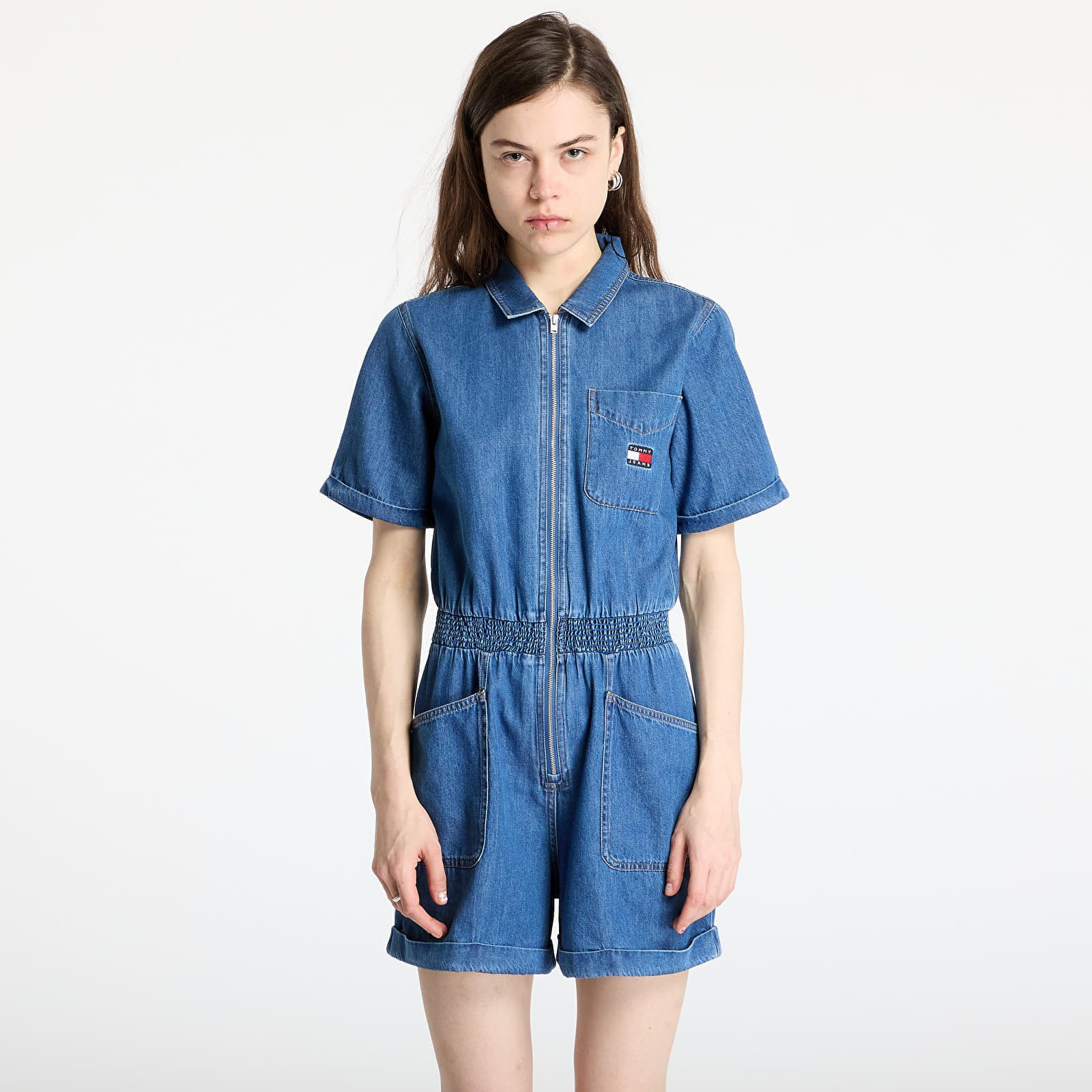 Tommy Jeans Light Denim Playsuit Denim M