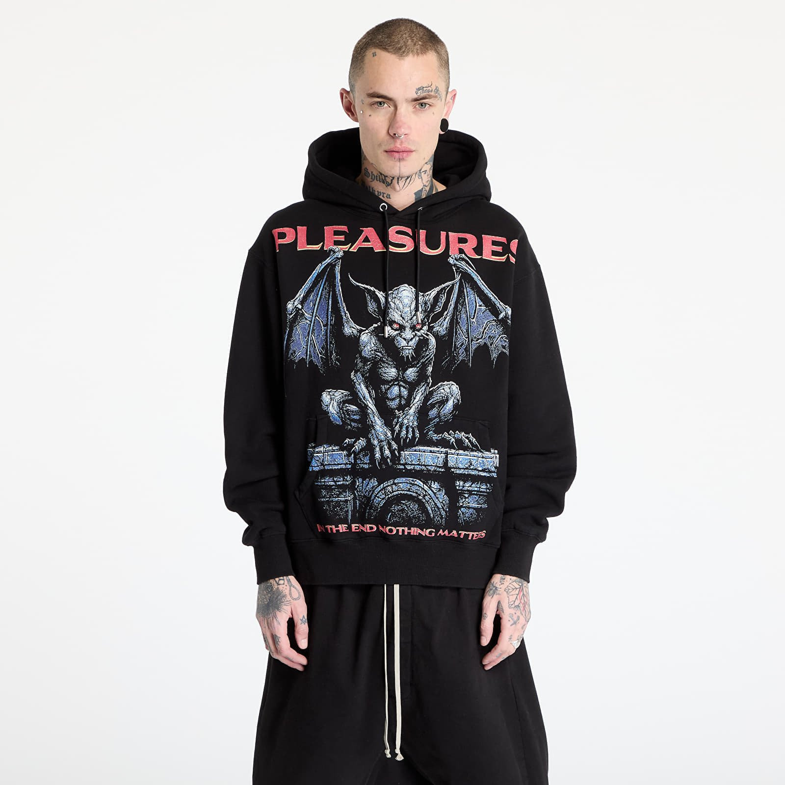 Sweatshirt PLEASURES Gargoyle Hoodie Black M