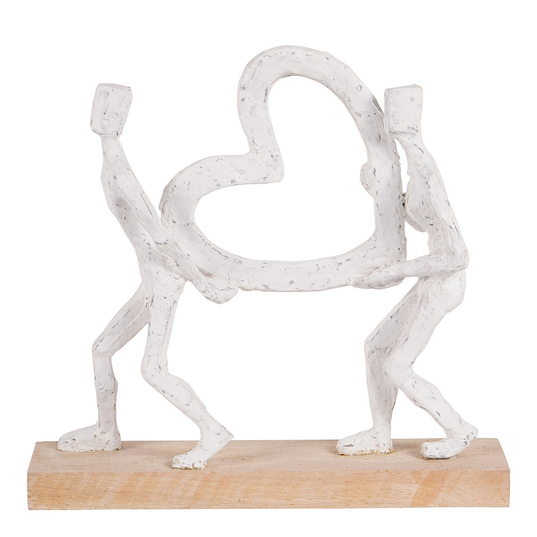 Couple Holding Heart White