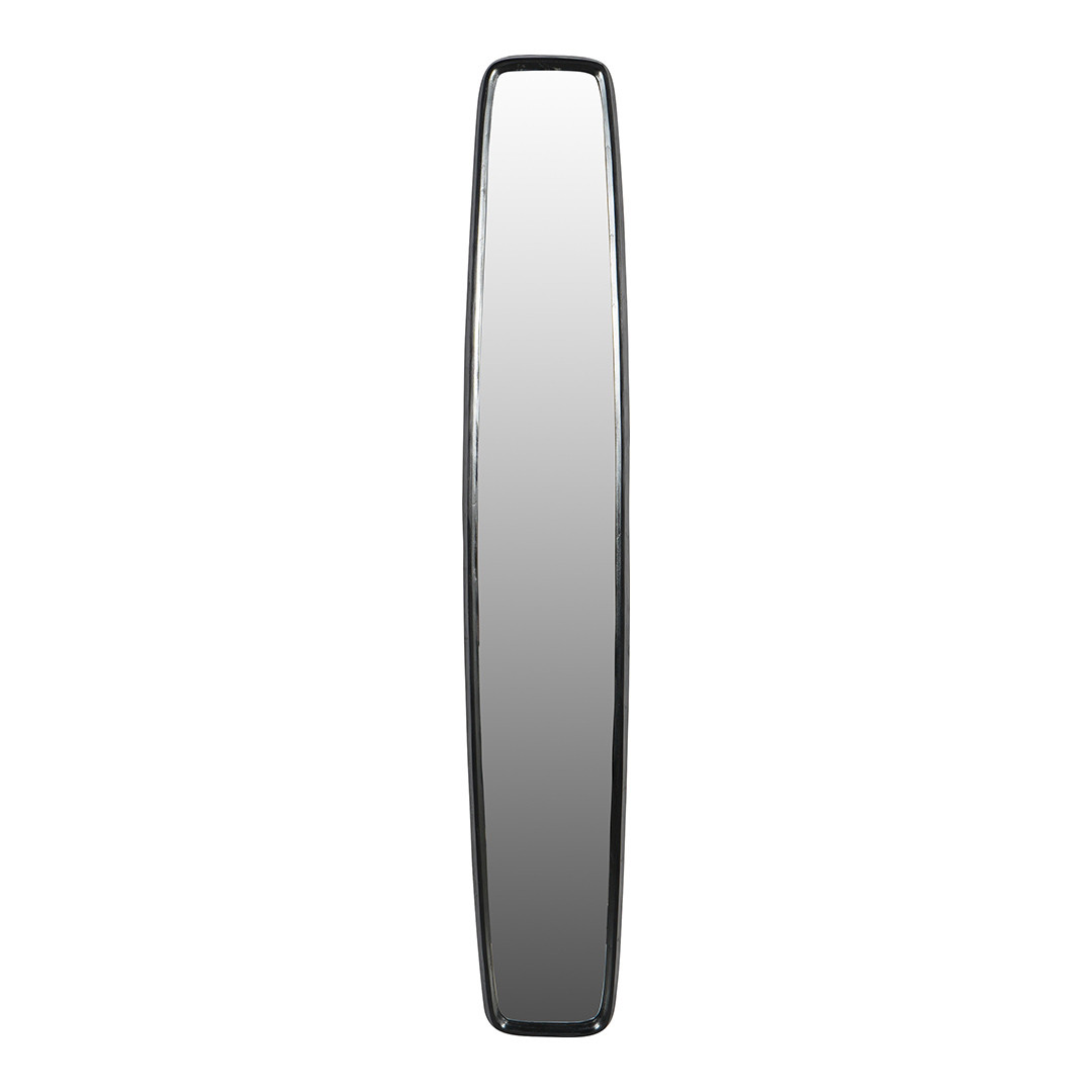 Lloyd Dark Graphite Textured Aluminium Mirror Skinny