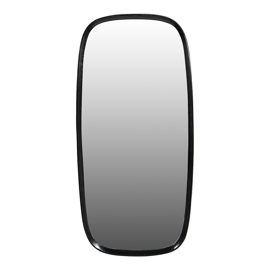 Lloyd Dark Graphite Textured Aluminium Mirror Slim