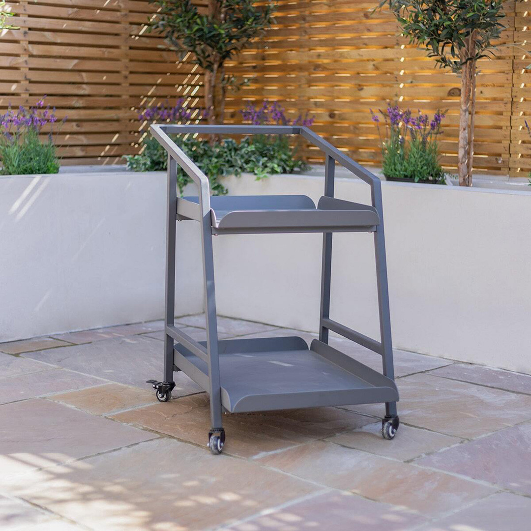 Aluminium 2 tier Trolley Grey