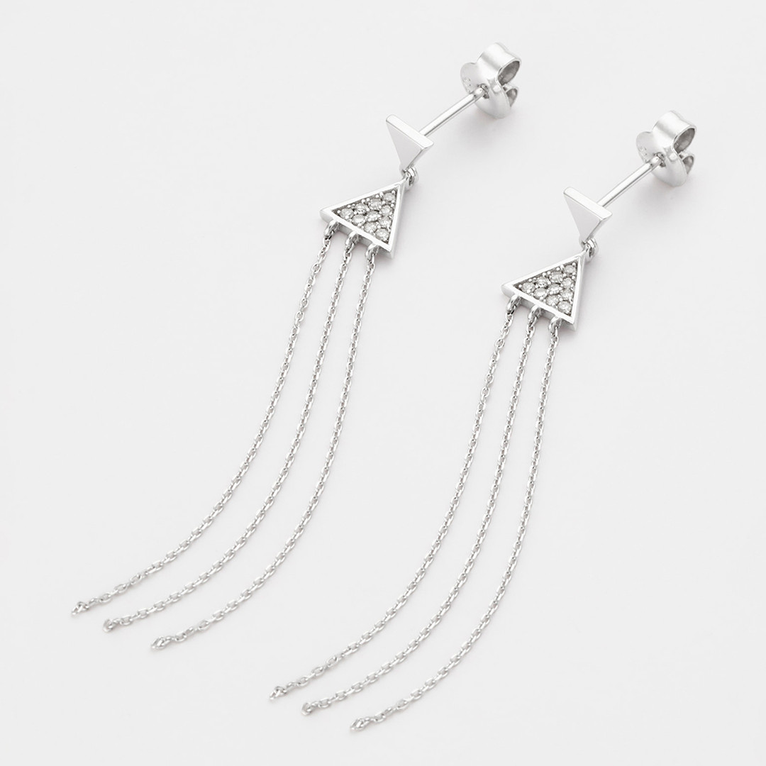 White Gold Harmonie ÃtoilÃ©e Earrings