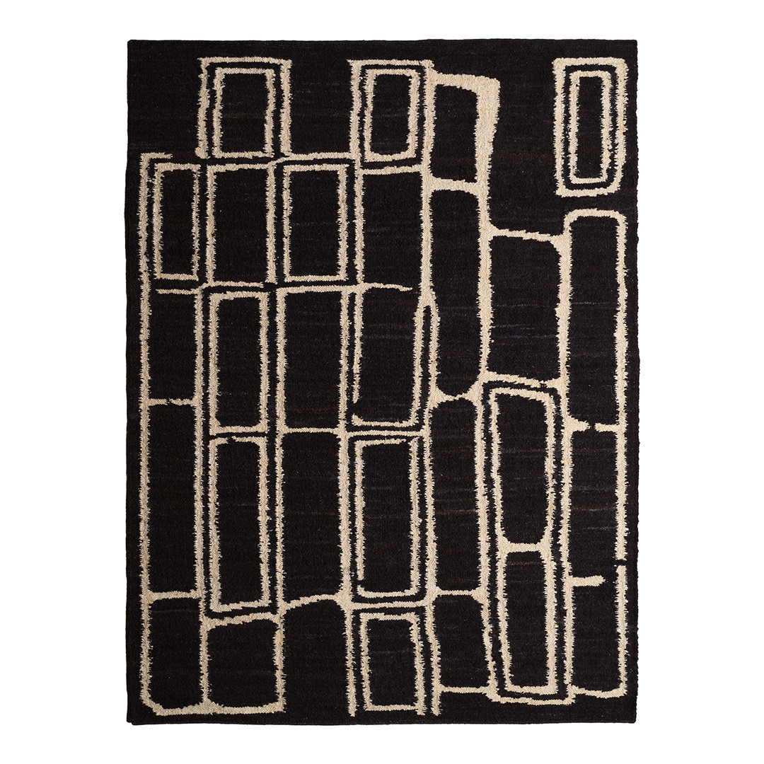 Vava Carpet Black & Ivory 300 x 400xcm