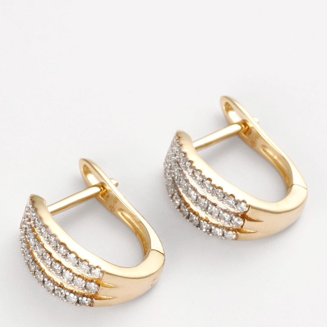 Yellow Gold Ãclat de Lune Earrings