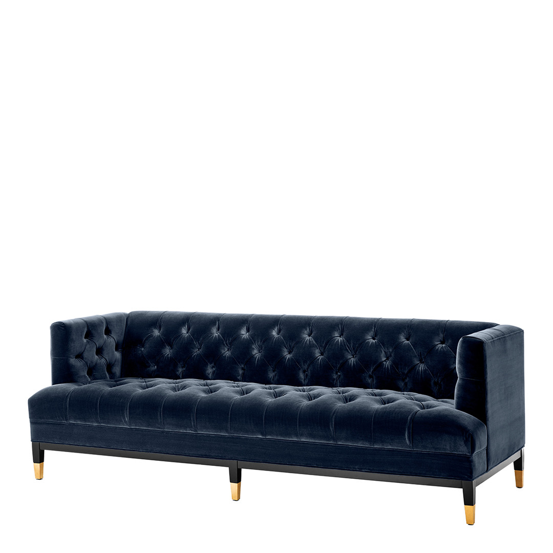 Castelle Sofa Savona Midnight Blue Velvet