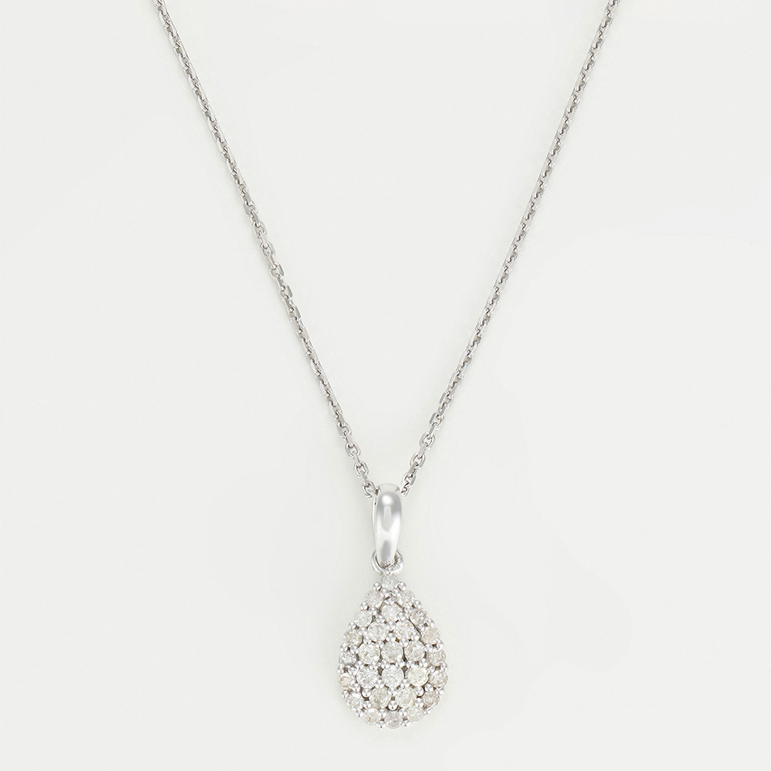 White Gold Fiorella Pendant Necklace