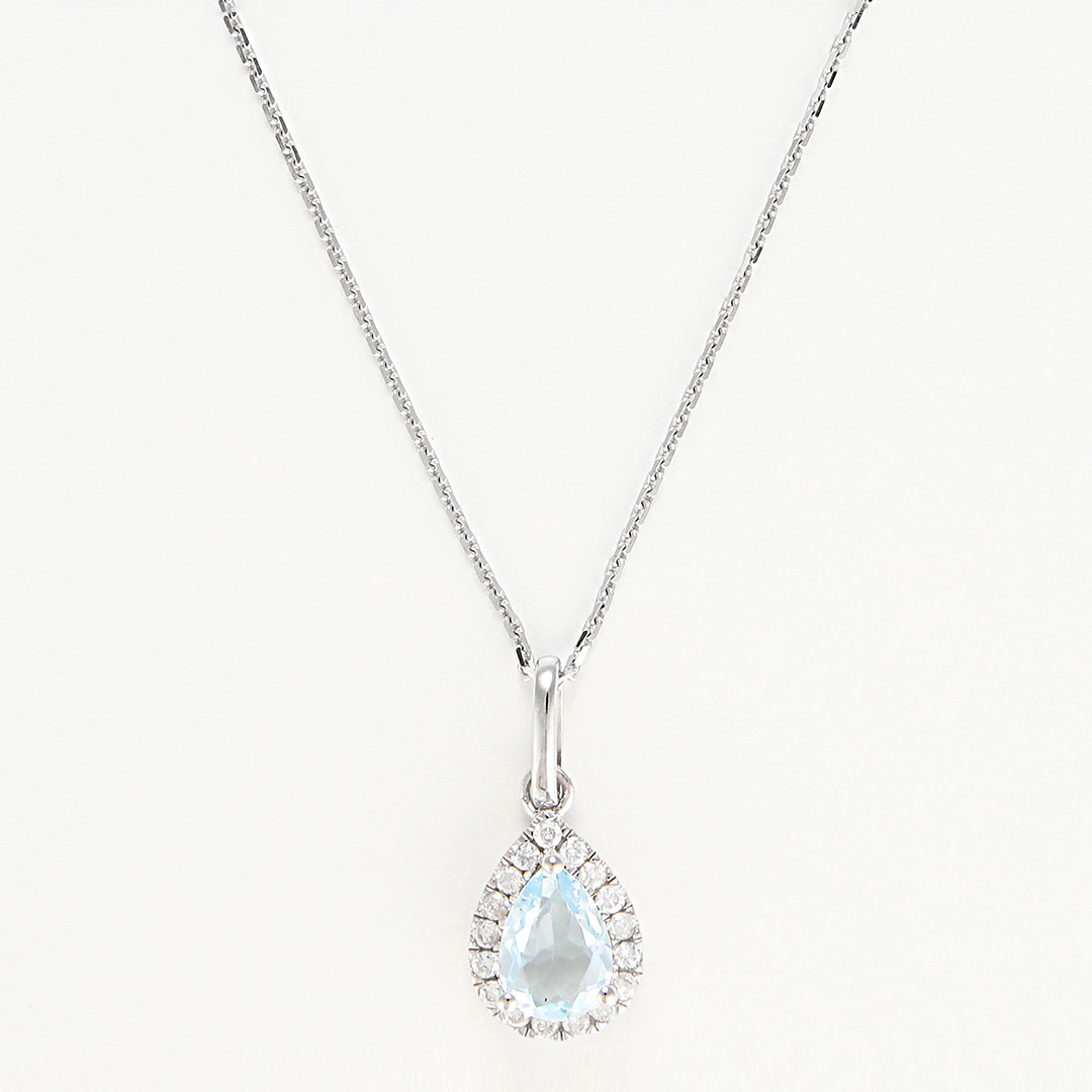 White Gold Goutte Moi Pendant Necklace