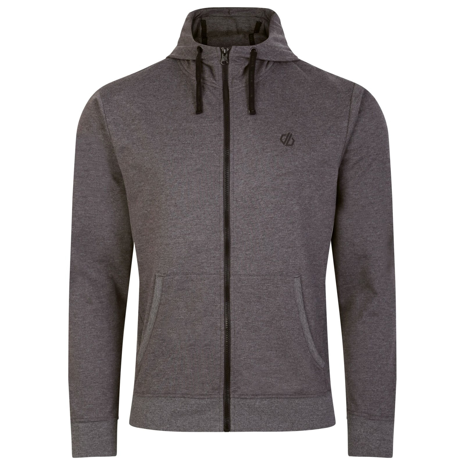 Full Zip Hoodie Jermaine Jenas Recharging Polyester Charcoal Grey Marl