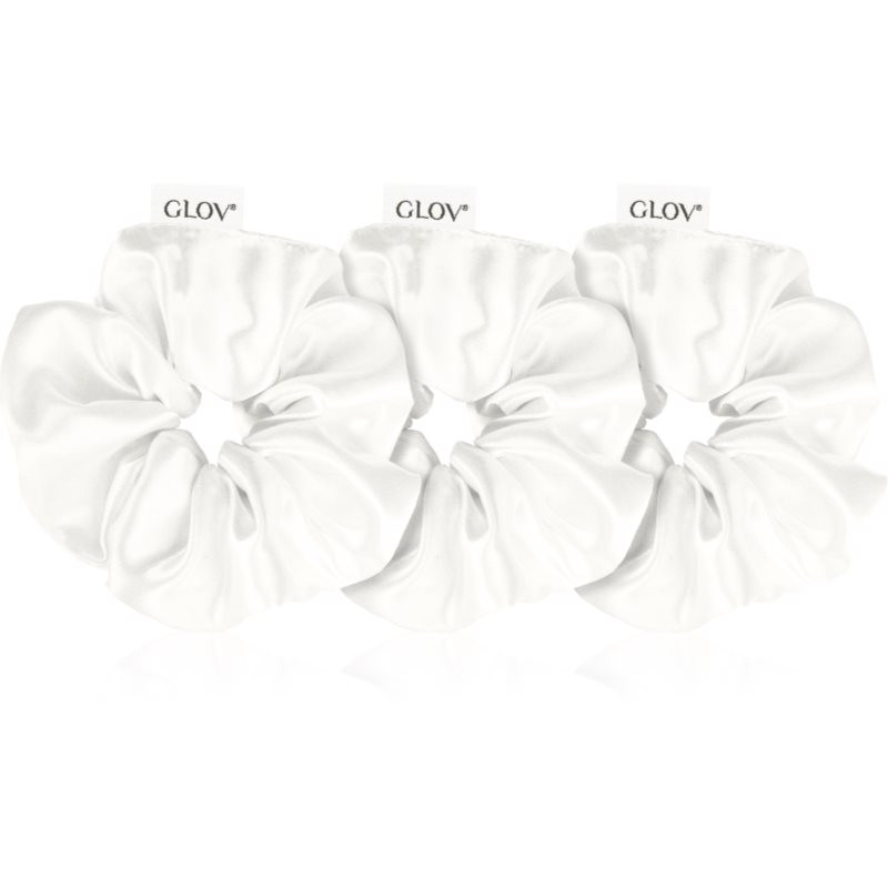 GLOV Satin Scrunchies S/M/L hair bands Beige 3 pc