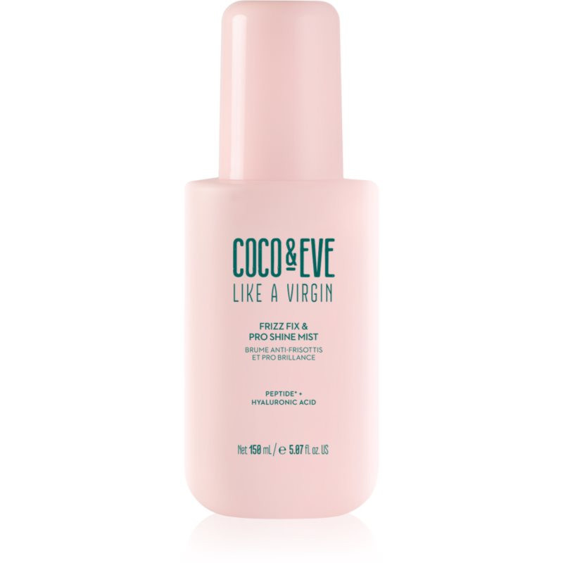 Coco & Eve Like A Virgin Frizz Fix & Pro Shine Mist anti-frizz hair spray for shiny and soft hair 150 ml