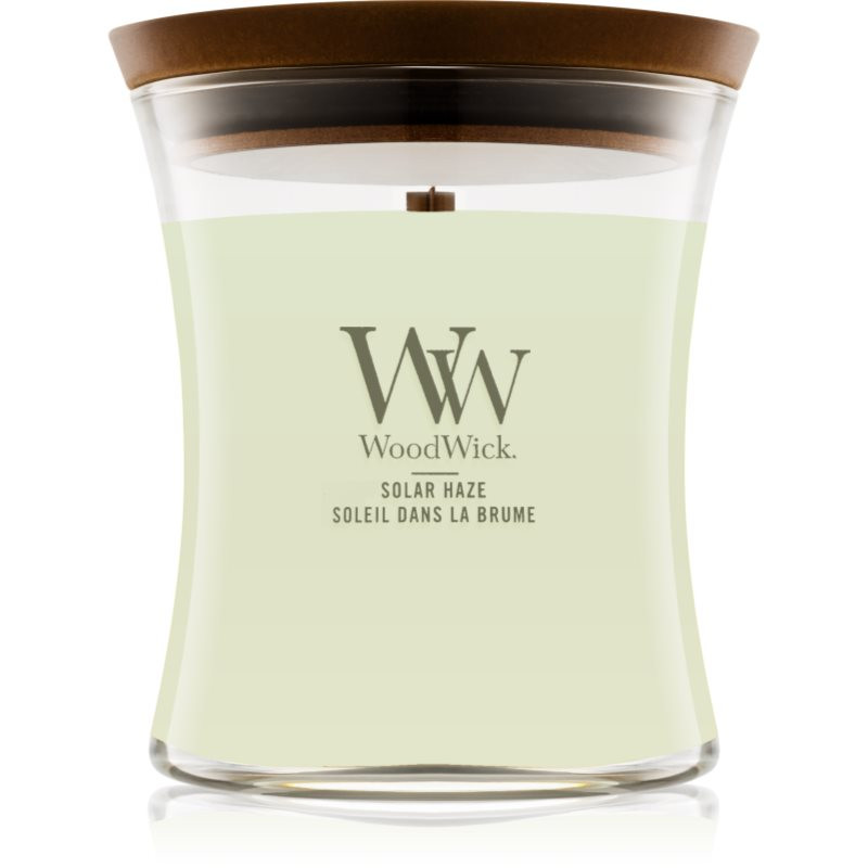 Woodwick Solar Haze scented candle with wooden wick 275 g