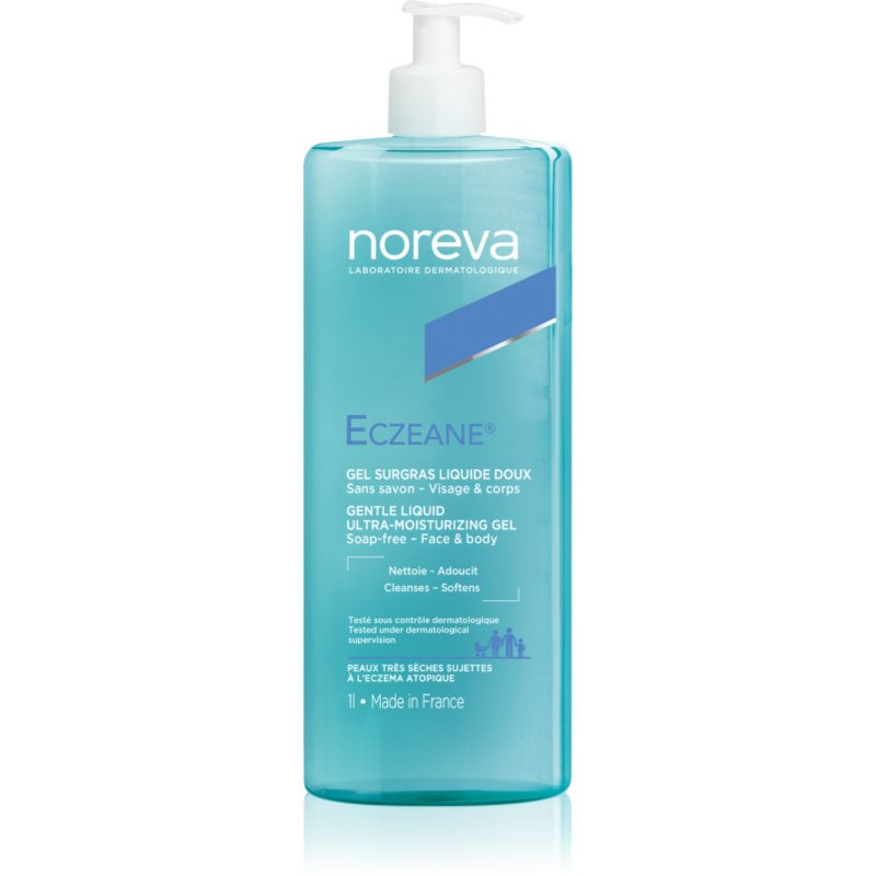 Noreva Eczeane Gentle Liquid Ultra-Moisturizing Gel shower gel for face and body 1000 ml