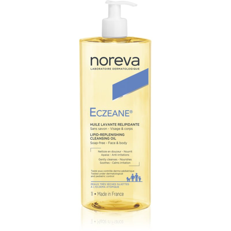 Noreva Eczeane Lipid-Replenishing Cleansing Oil cleansing oil gel for face and body 1000 ml