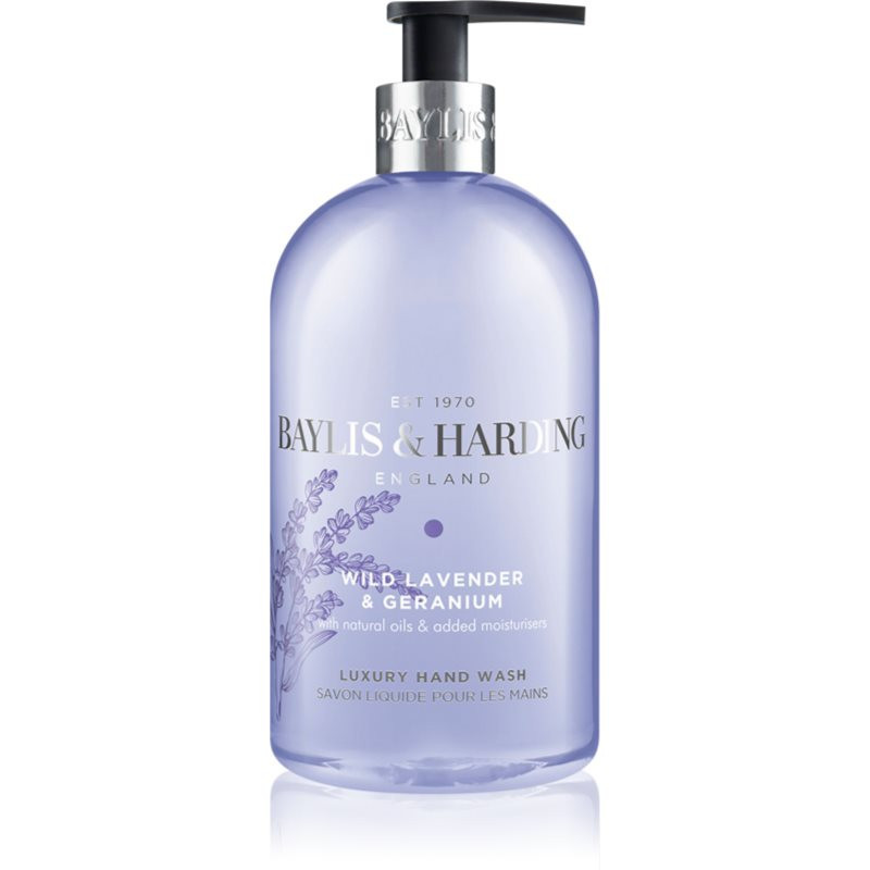 Baylis & Harding Wild Lavender & Geranium liquid hand soap with moisturising effect 500 ml