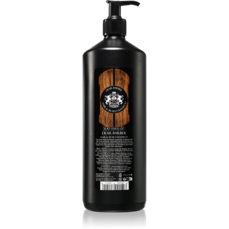 Dear Barber Shampoo beard and hair shampoo 1000 ml