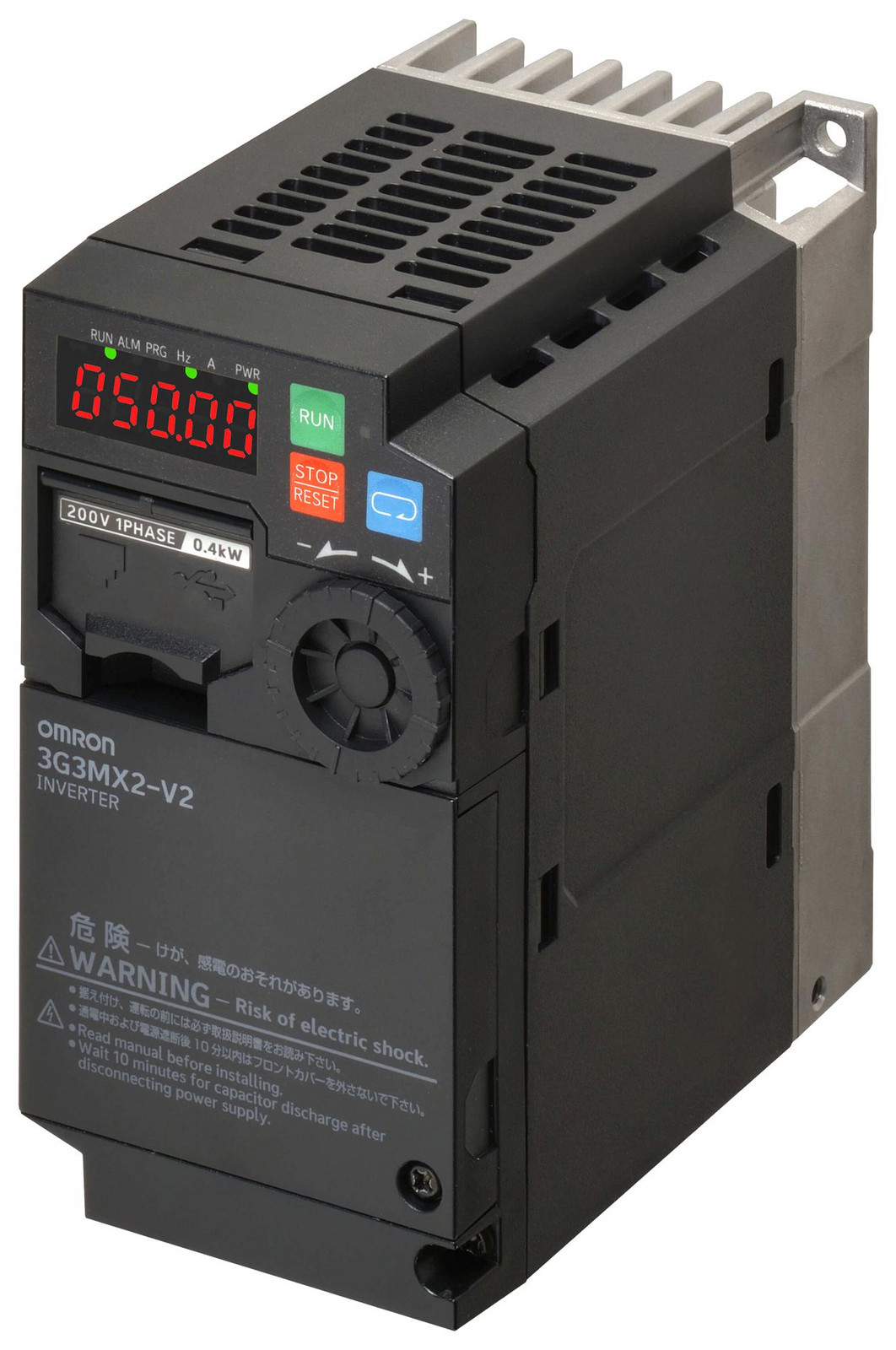 Omron Industrial Automation 3G3Mx2-A2004-Ev2 Variable Speed Drive, 3-Ph, 550W, 400Hz