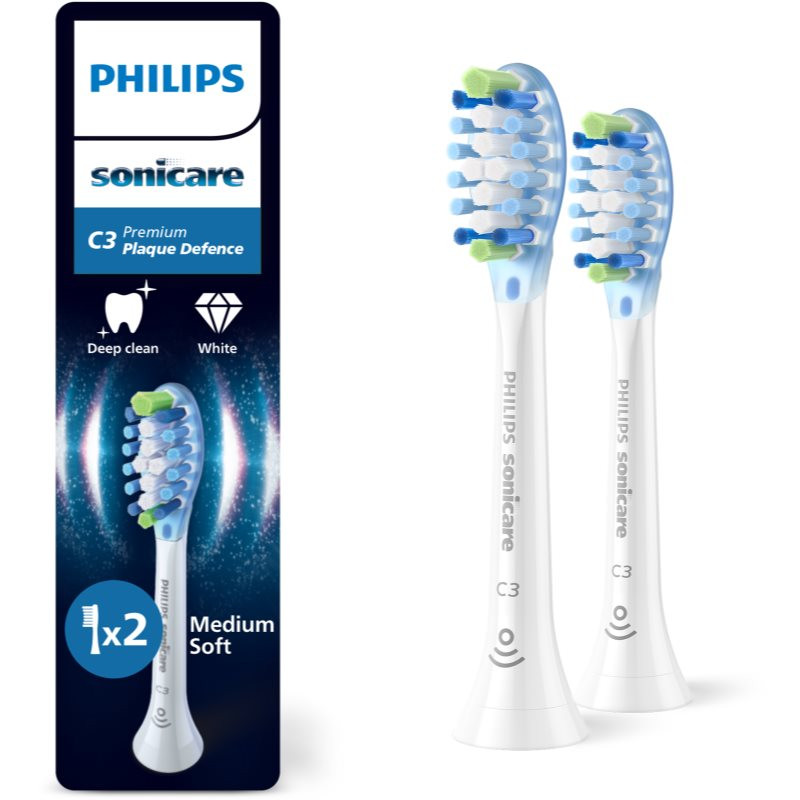 Philips Sonicare Premium Plaque Defense HX9042/87 toothbrush replacement heads 2 pc