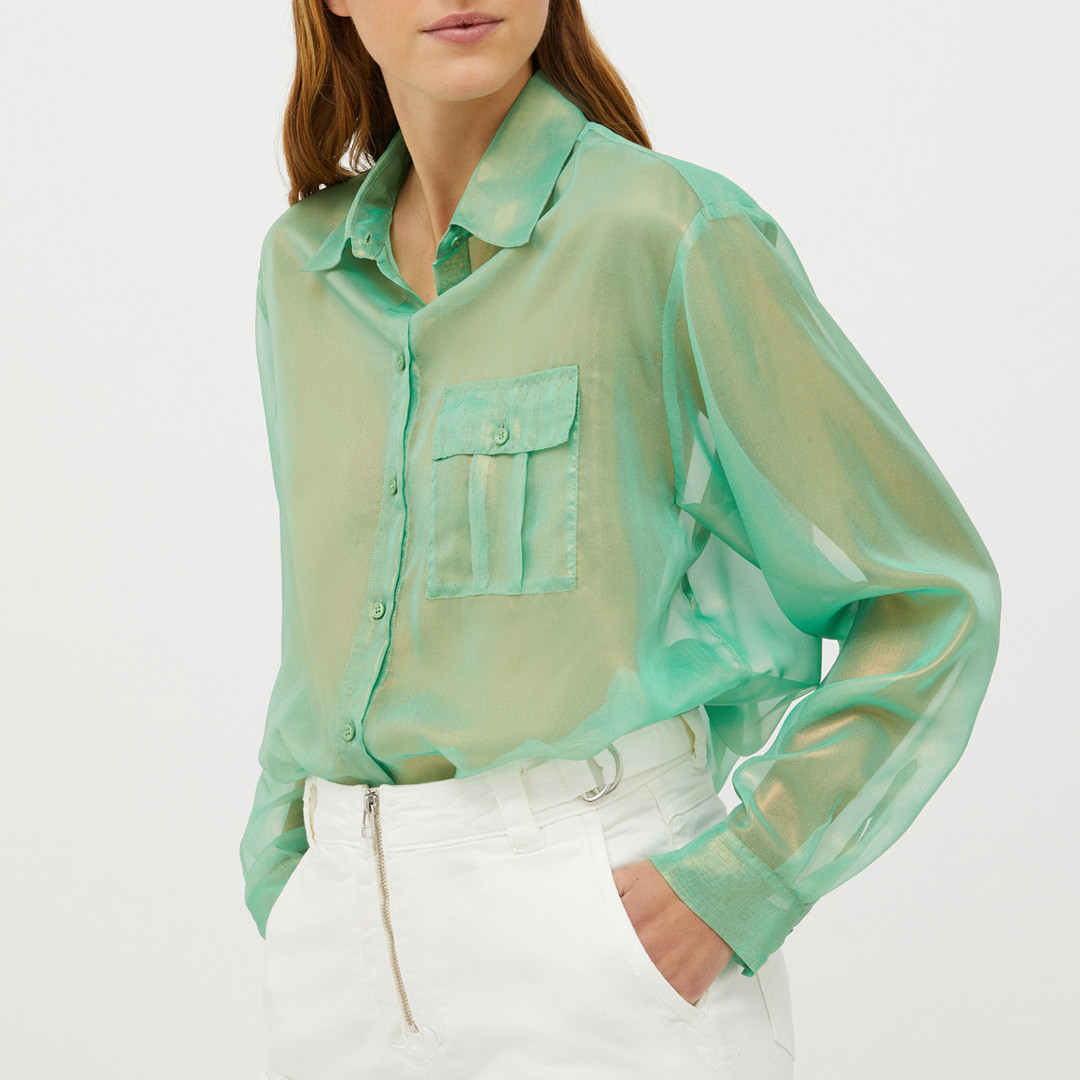 Green Cappa Metallic Shirt
