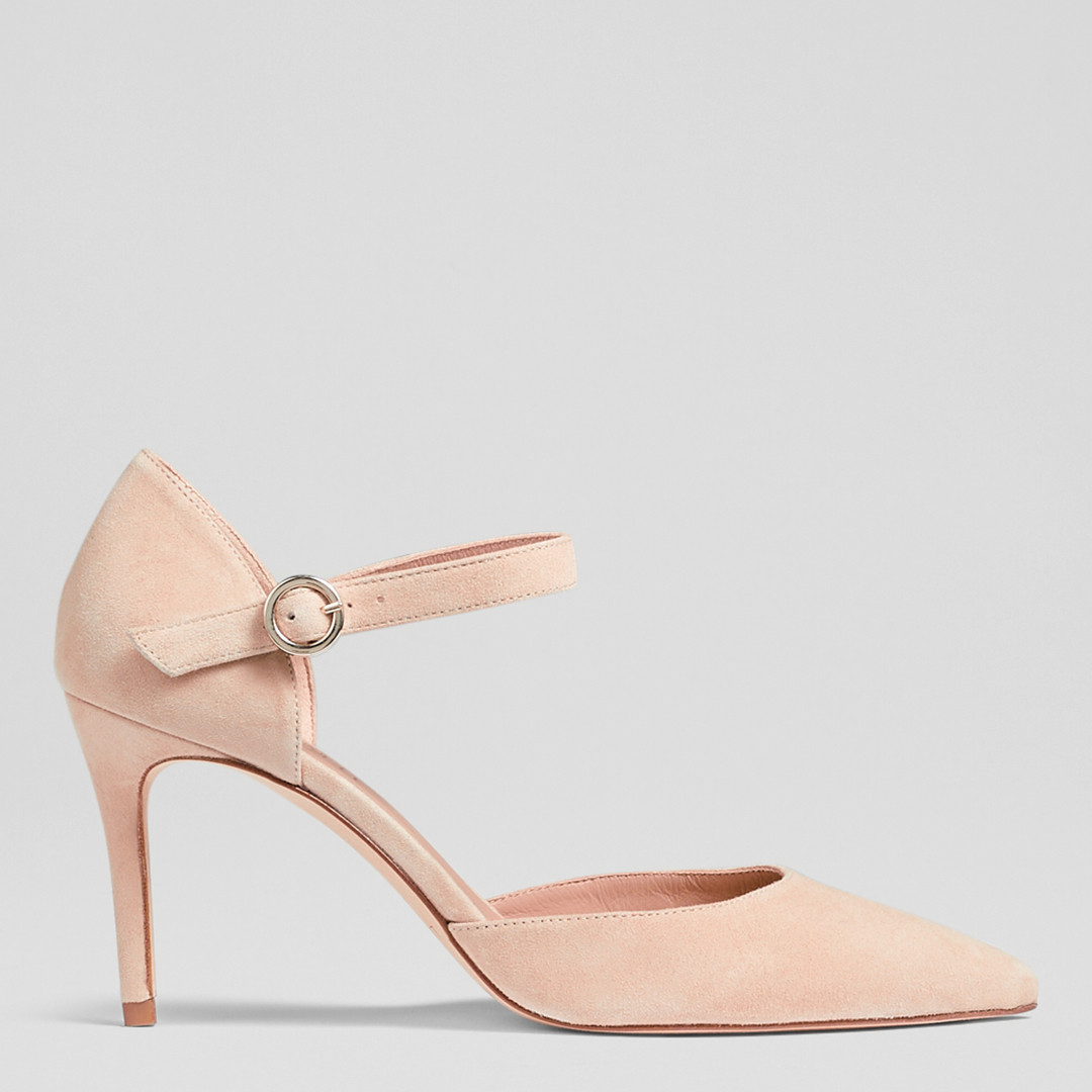 Beige Monet Suede Courts